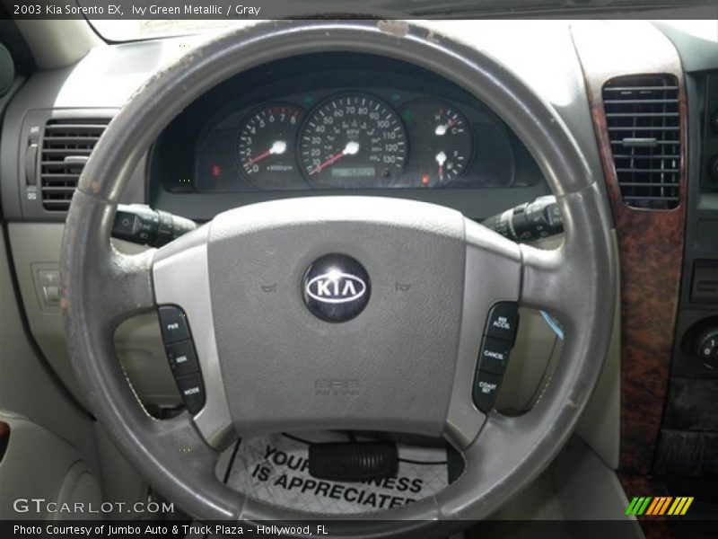 Ivy Green Metallic / Gray 2003 Kia Sorento EX