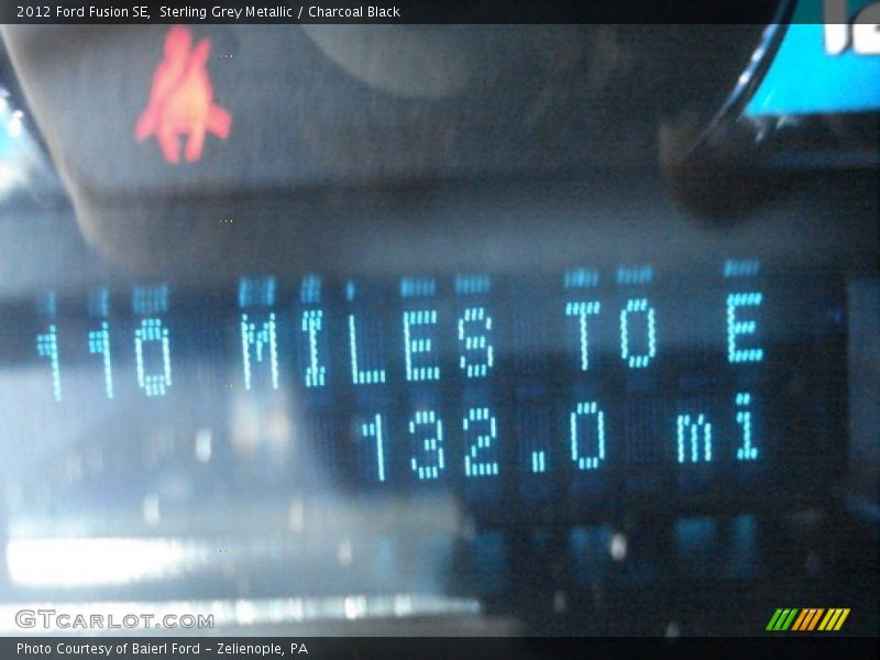 Sterling Grey Metallic / Charcoal Black 2012 Ford Fusion SE