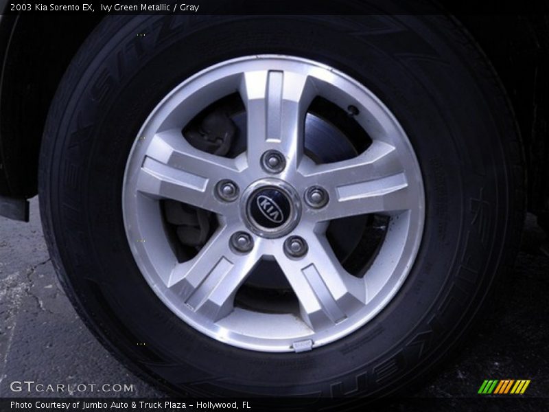 Ivy Green Metallic / Gray 2003 Kia Sorento EX