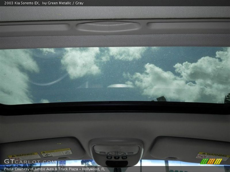 Ivy Green Metallic / Gray 2003 Kia Sorento EX