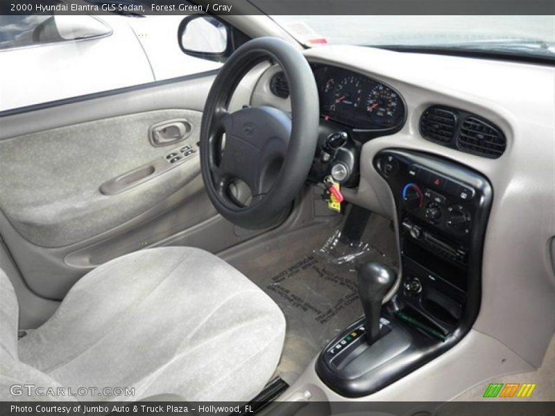 Forest Green / Gray 2000 Hyundai Elantra GLS Sedan