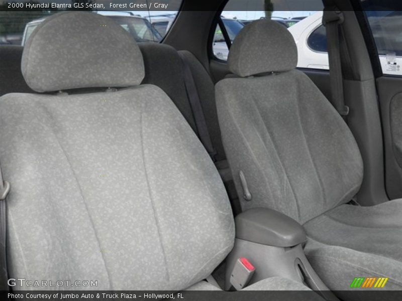 Forest Green / Gray 2000 Hyundai Elantra GLS Sedan