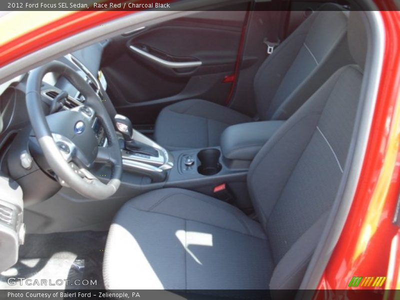 Race Red / Charcoal Black 2012 Ford Focus SEL Sedan