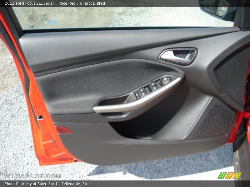 Race Red / Charcoal Black 2012 Ford Focus SEL Sedan