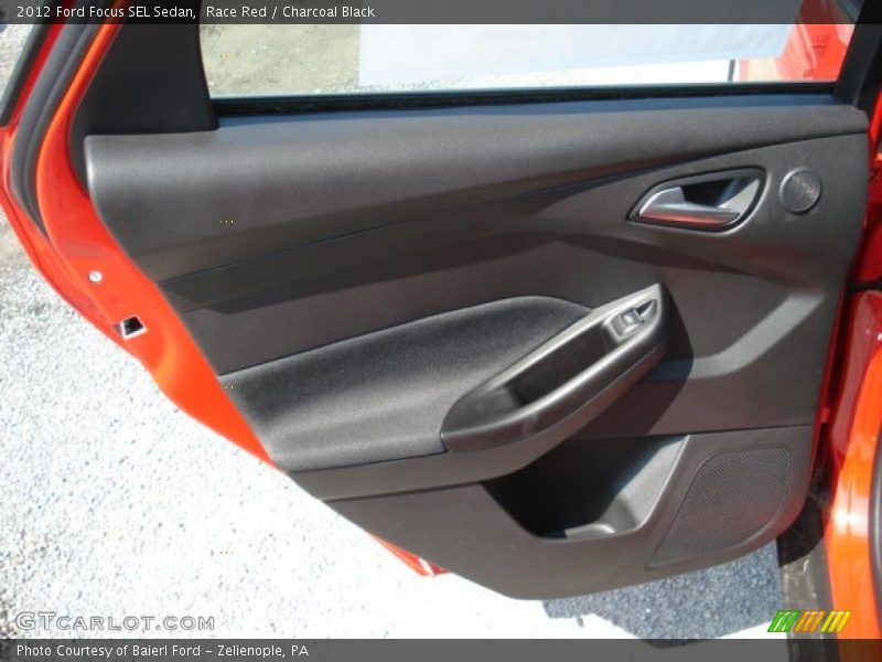 Race Red / Charcoal Black 2012 Ford Focus SEL Sedan