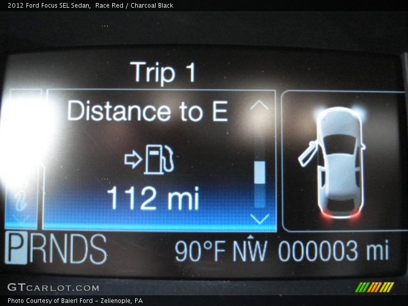 Race Red / Charcoal Black 2012 Ford Focus SEL Sedan