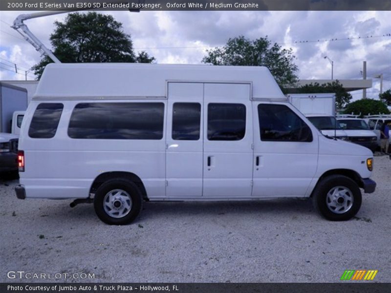 Oxford White / Medium Graphite 2000 Ford E Series Van E350 SD Extended Passenger