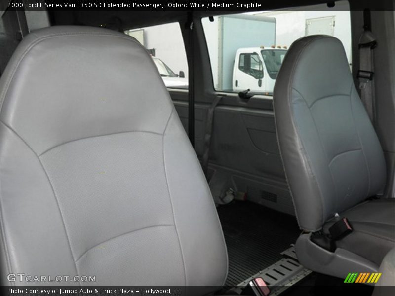 Oxford White / Medium Graphite 2000 Ford E Series Van E350 SD Extended Passenger