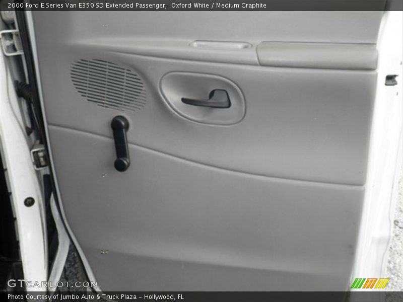 Oxford White / Medium Graphite 2000 Ford E Series Van E350 SD Extended Passenger