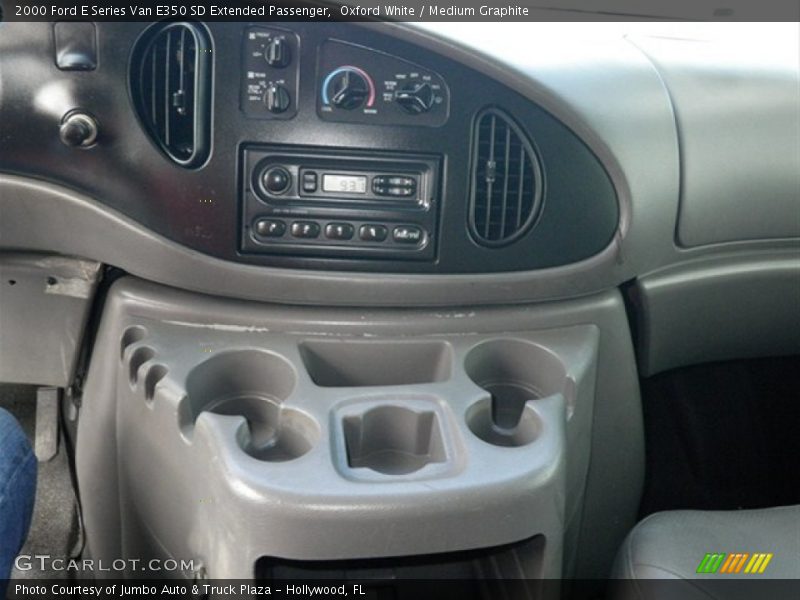 Oxford White / Medium Graphite 2000 Ford E Series Van E350 SD Extended Passenger