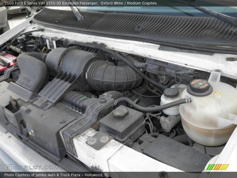 Oxford White / Medium Graphite 2000 Ford E Series Van E350 SD Extended Passenger
