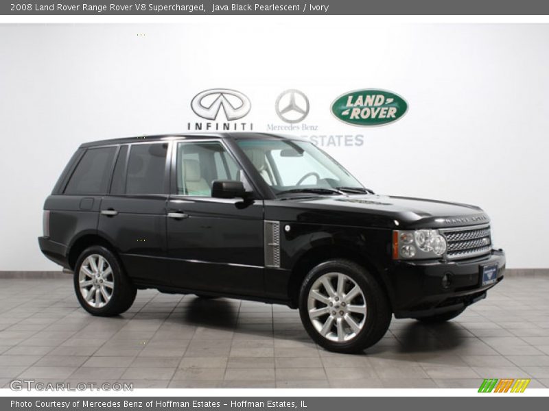 Java Black Pearlescent / Ivory 2008 Land Rover Range Rover V8 Supercharged