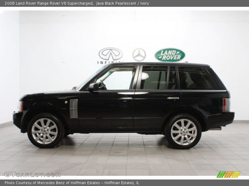 Java Black Pearlescent / Ivory 2008 Land Rover Range Rover V8 Supercharged
