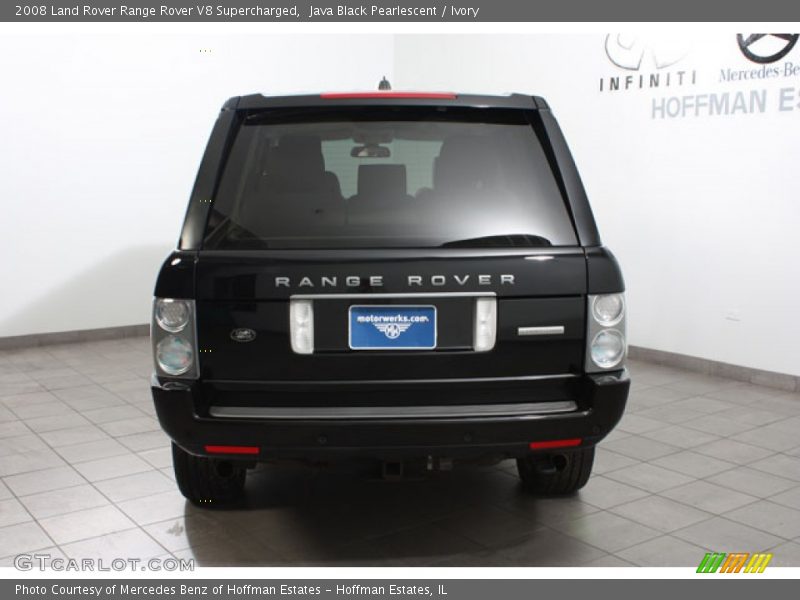 Java Black Pearlescent / Ivory 2008 Land Rover Range Rover V8 Supercharged