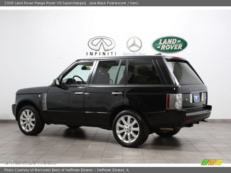 Java Black Pearlescent / Ivory 2008 Land Rover Range Rover V8 Supercharged