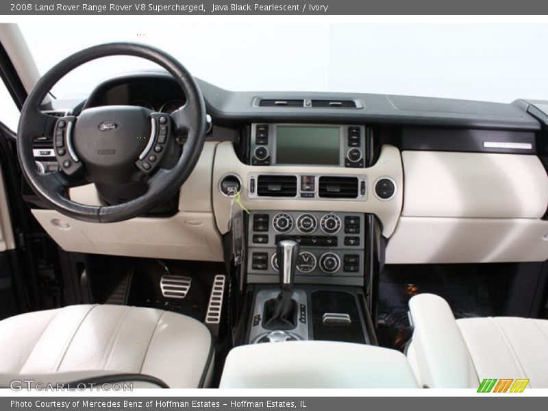 Java Black Pearlescent / Ivory 2008 Land Rover Range Rover V8 Supercharged