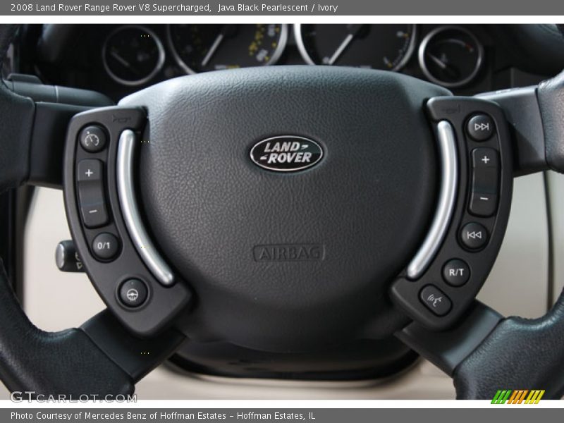 Java Black Pearlescent / Ivory 2008 Land Rover Range Rover V8 Supercharged