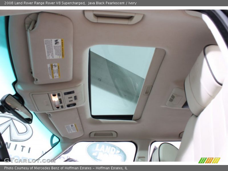 Java Black Pearlescent / Ivory 2008 Land Rover Range Rover V8 Supercharged