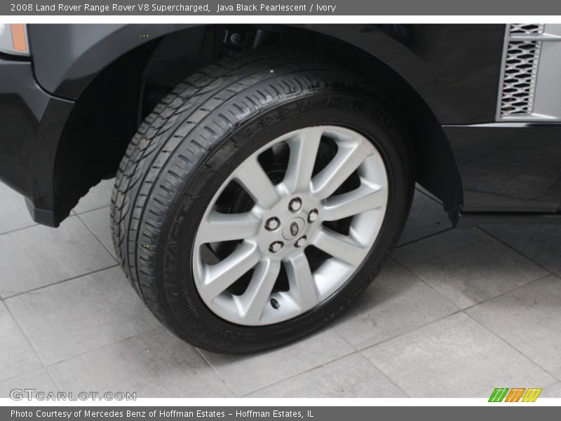 Java Black Pearlescent / Ivory 2008 Land Rover Range Rover V8 Supercharged