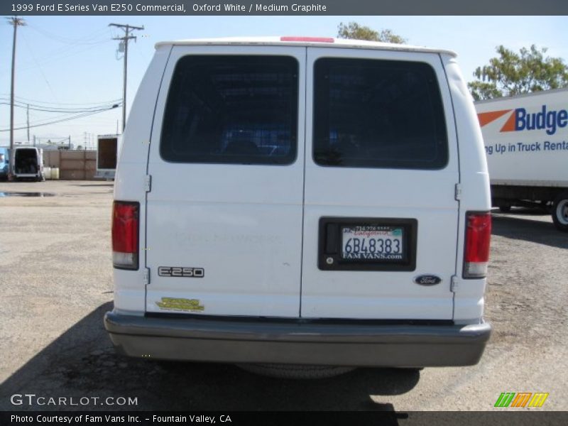 Oxford White / Medium Graphite 1999 Ford E Series Van E250 Commercial