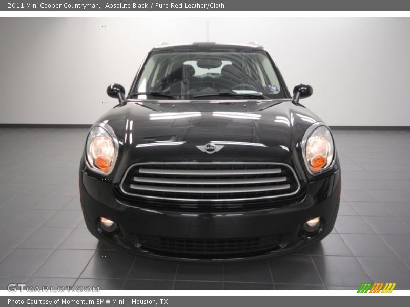 Absolute Black / Pure Red Leather/Cloth 2011 Mini Cooper Countryman