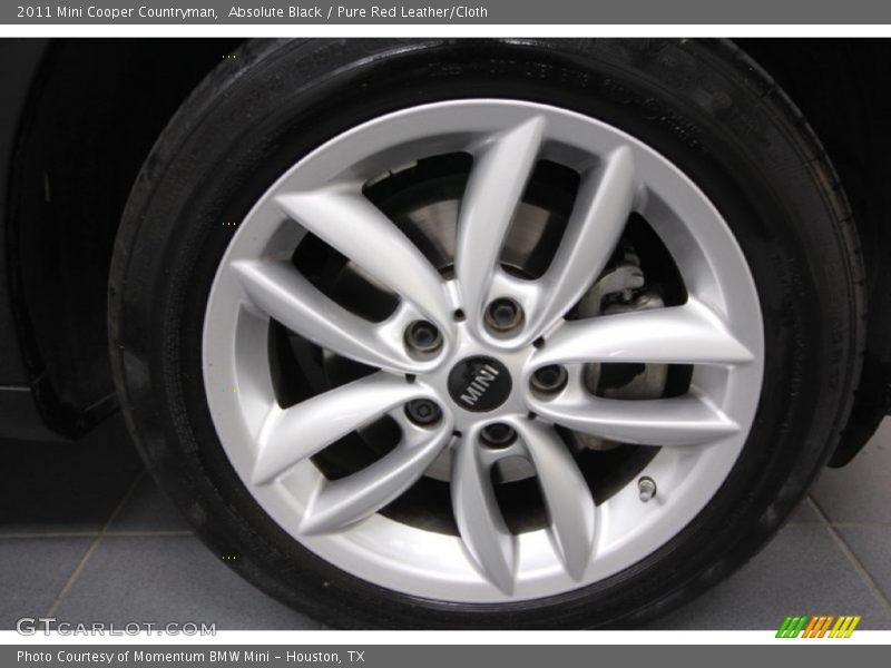 Absolute Black / Pure Red Leather/Cloth 2011 Mini Cooper Countryman