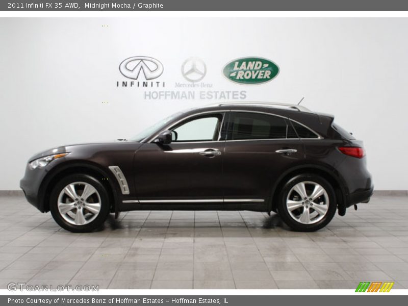 Midnight Mocha / Graphite 2011 Infiniti FX 35 AWD