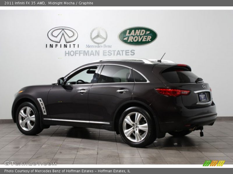 Midnight Mocha / Graphite 2011 Infiniti FX 35 AWD