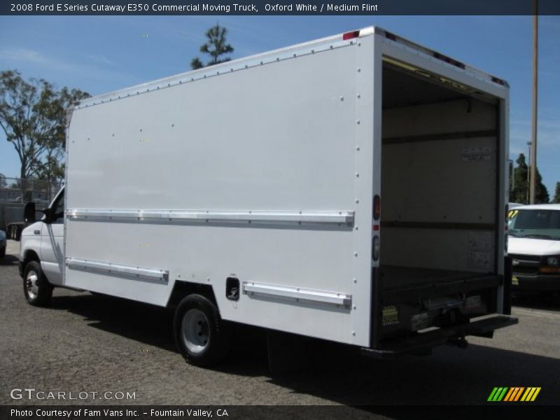 Oxford White / Medium Flint 2008 Ford E Series Cutaway E350 Commercial Moving Truck