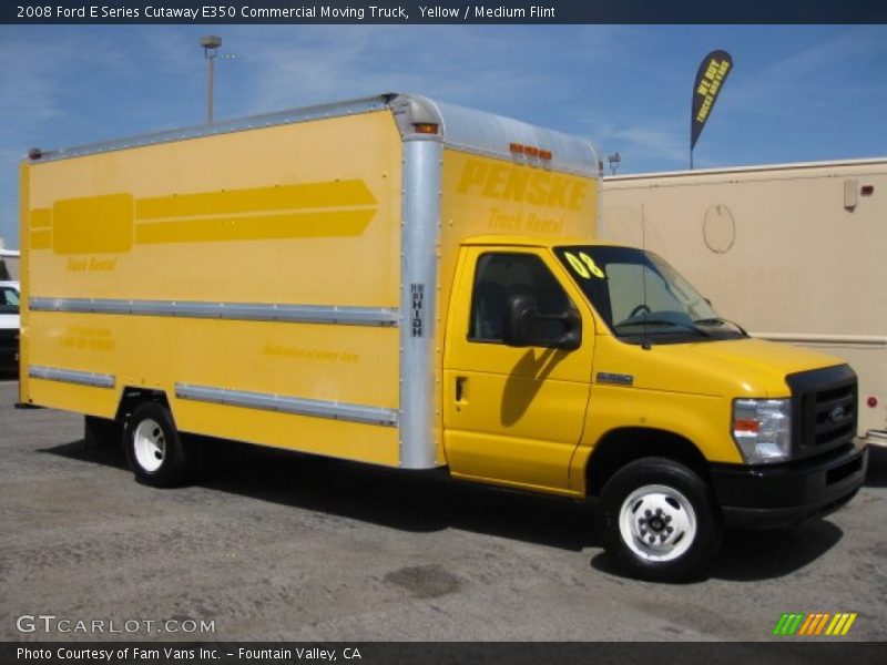 Yellow / Medium Flint 2008 Ford E Series Cutaway E350 Commercial Moving Truck