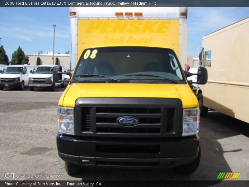 Yellow / Medium Flint 2008 Ford E Series Cutaway E350 Commercial Moving Truck