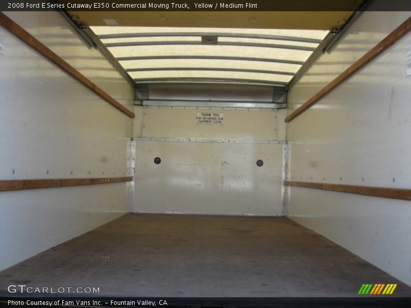 Yellow / Medium Flint 2008 Ford E Series Cutaway E350 Commercial Moving Truck