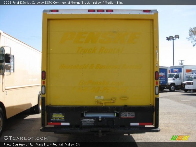 Yellow / Medium Flint 2008 Ford E Series Cutaway E350 Commercial Moving Truck