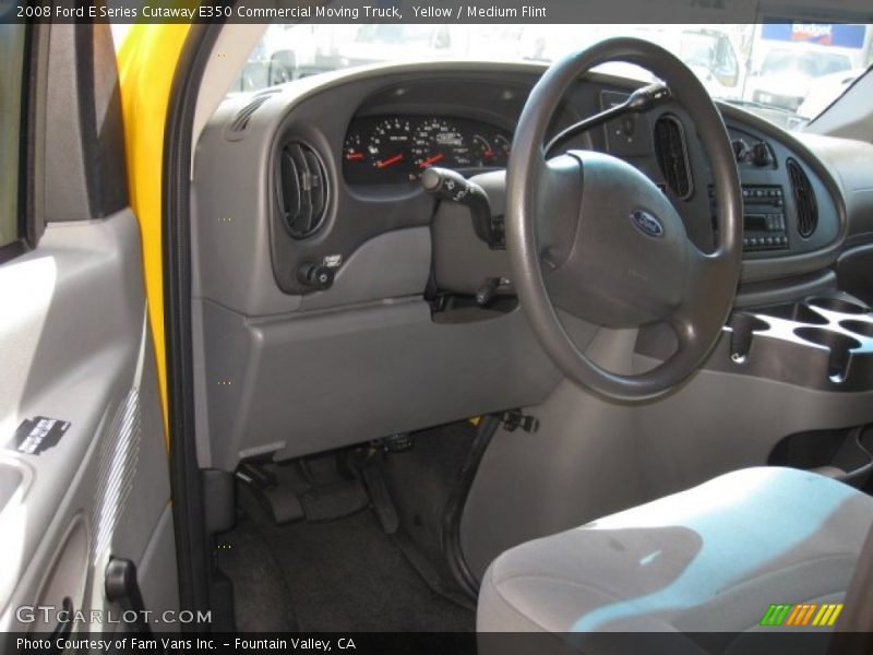 Yellow / Medium Flint 2008 Ford E Series Cutaway E350 Commercial Moving Truck
