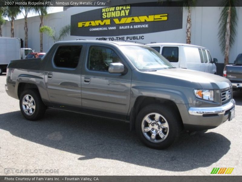 Nimbus Grey Metallic / Gray 2007 Honda Ridgeline RTL