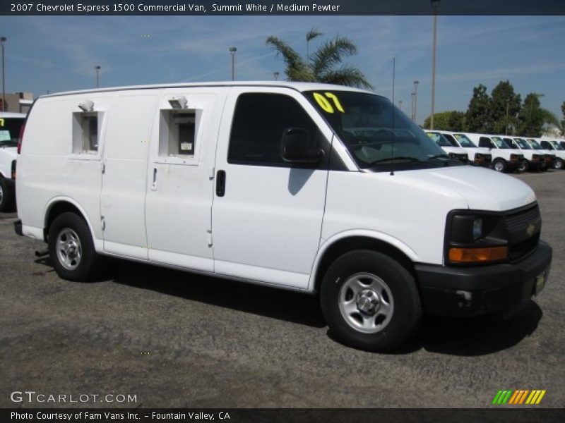 Summit White / Medium Pewter 2007 Chevrolet Express 1500 Commercial Van