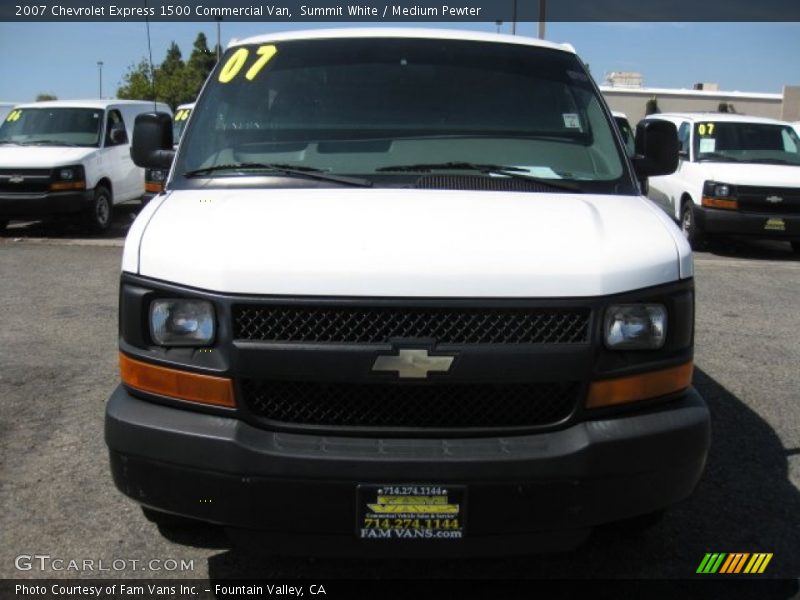 Summit White / Medium Pewter 2007 Chevrolet Express 1500 Commercial Van