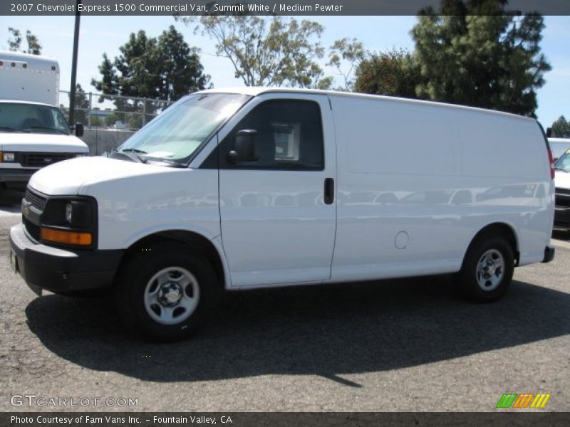 Summit White / Medium Pewter 2007 Chevrolet Express 1500 Commercial Van