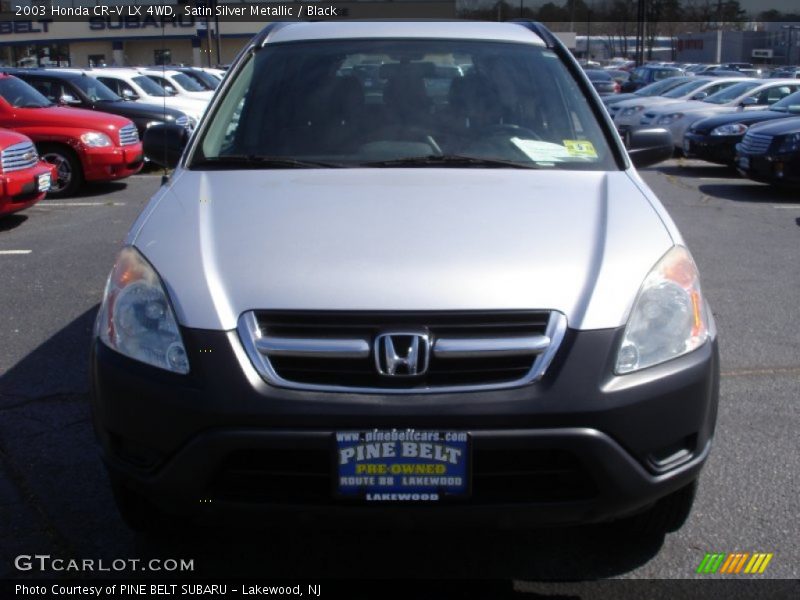 Satin Silver Metallic / Black 2003 Honda CR-V LX 4WD