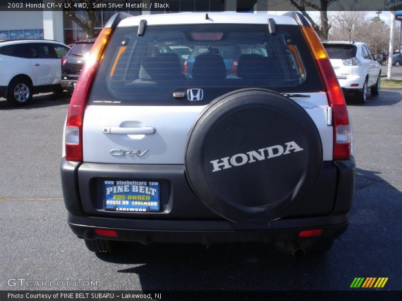 Satin Silver Metallic / Black 2003 Honda CR-V LX 4WD