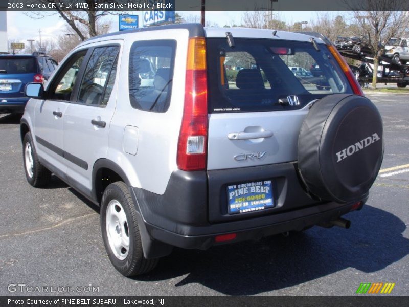 Satin Silver Metallic / Black 2003 Honda CR-V LX 4WD