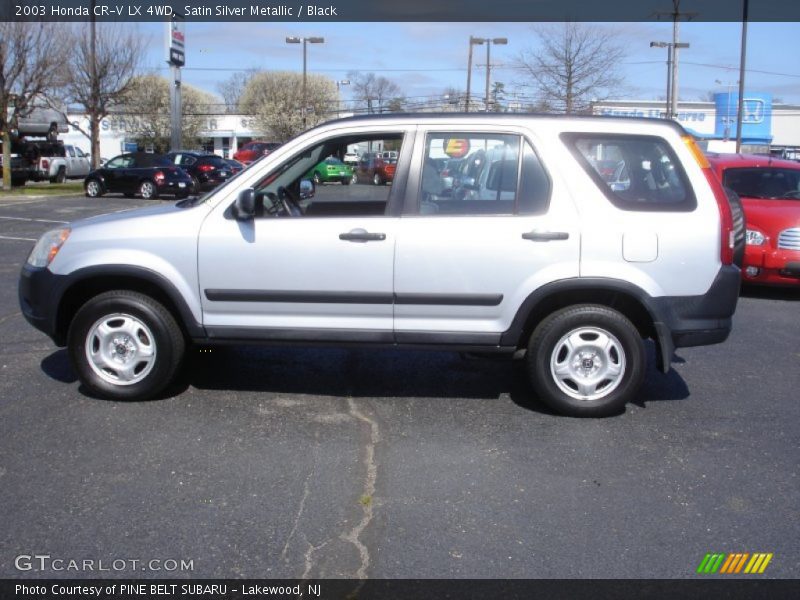 Satin Silver Metallic / Black 2003 Honda CR-V LX 4WD