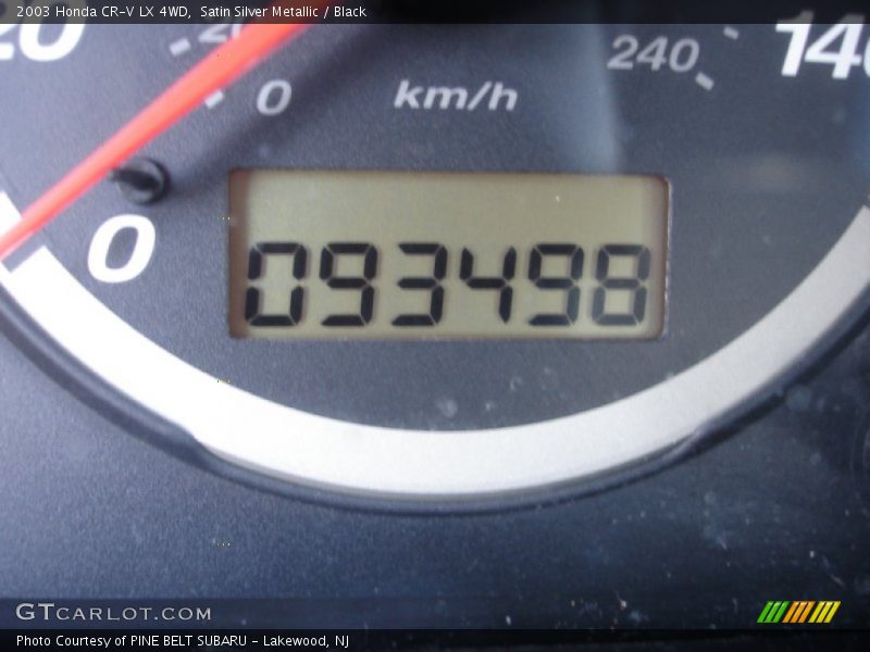 Satin Silver Metallic / Black 2003 Honda CR-V LX 4WD