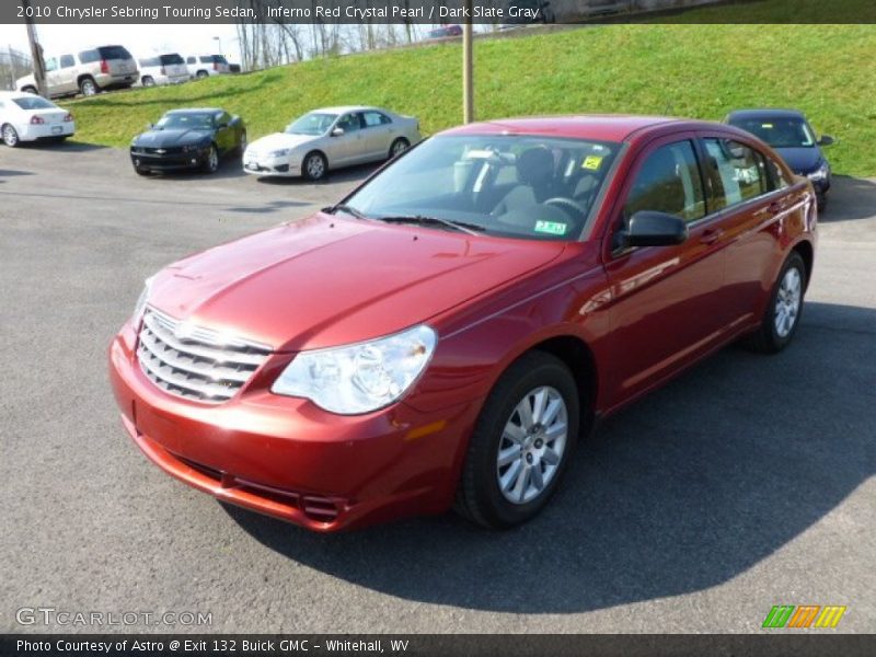 Inferno Red Crystal Pearl / Dark Slate Gray 2010 Chrysler Sebring Touring Sedan