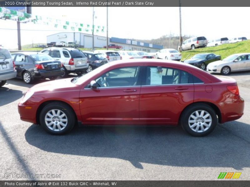 Inferno Red Crystal Pearl / Dark Slate Gray 2010 Chrysler Sebring Touring Sedan