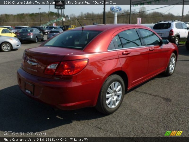 Inferno Red Crystal Pearl / Dark Slate Gray 2010 Chrysler Sebring Touring Sedan