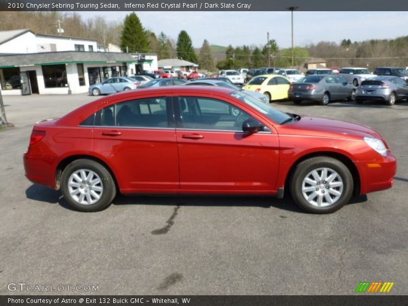 Inferno Red Crystal Pearl / Dark Slate Gray 2010 Chrysler Sebring Touring Sedan