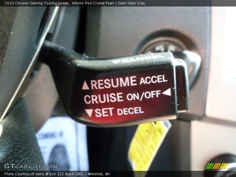 Inferno Red Crystal Pearl / Dark Slate Gray 2010 Chrysler Sebring Touring Sedan