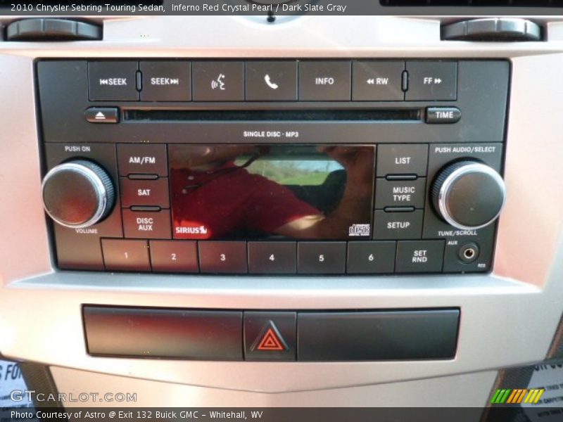 Inferno Red Crystal Pearl / Dark Slate Gray 2010 Chrysler Sebring Touring Sedan