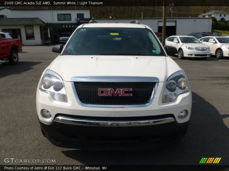 Summit White / Light Titanium 2008 GMC Acadia SLE AWD